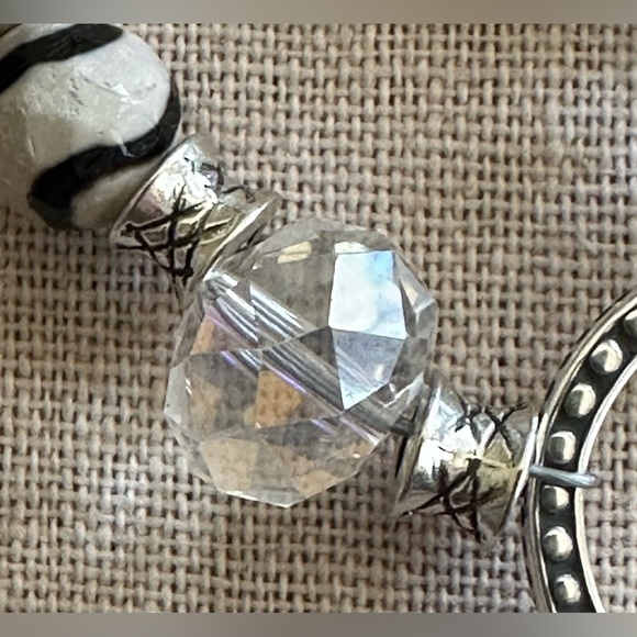 22-1/2 inch Wavy Tibetan Agate Faceted bead necklace NWOT - Picture 10 of 15